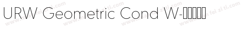 URW Geometric Cond W字体转换